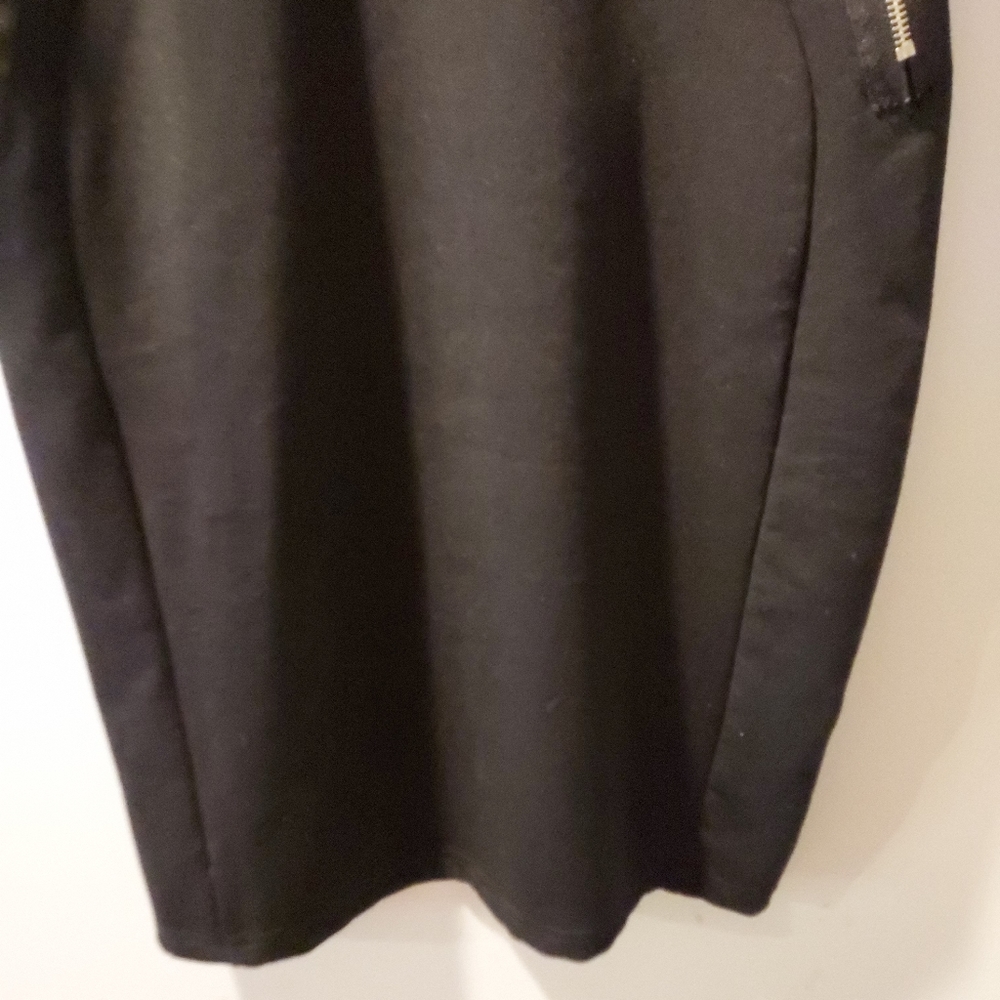 Homeyee Body-con Black and White Houndstooth 3/4 Sleeve Dress in Size 10 - Picture 8 of 12